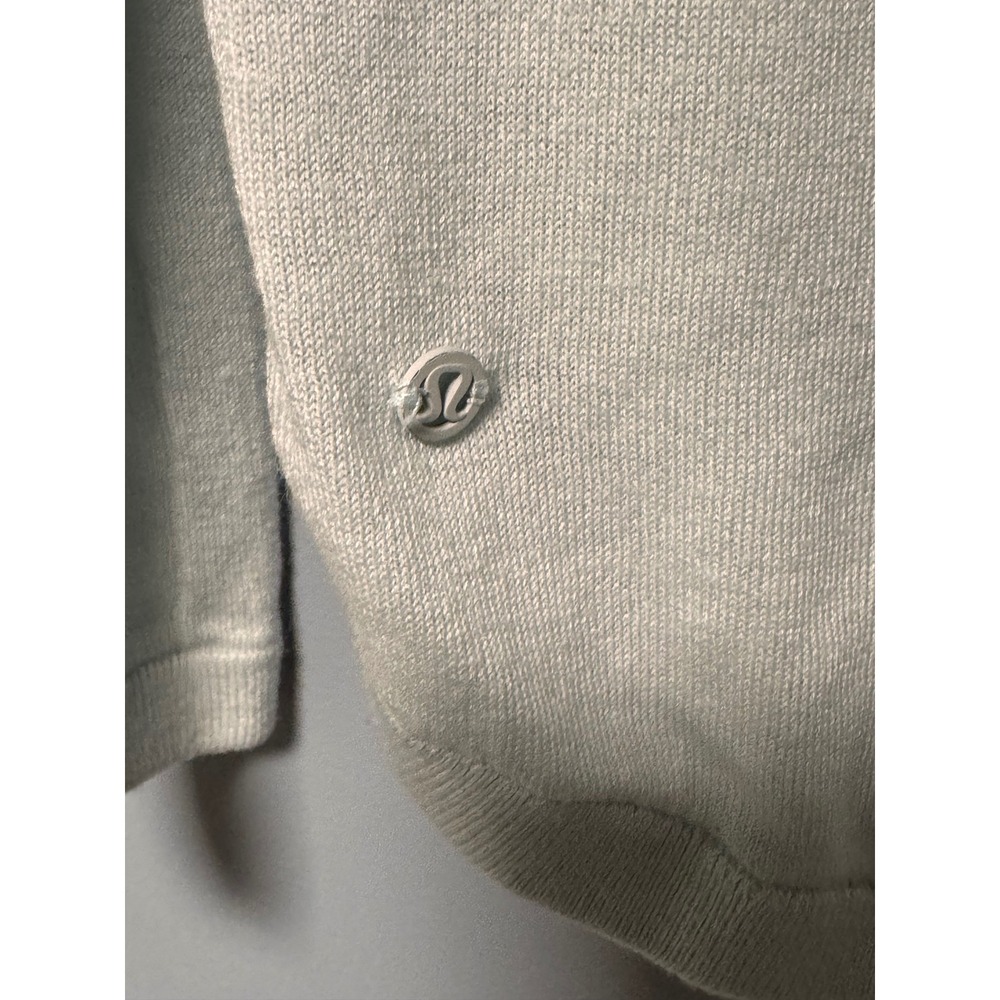 Lululemon Rest Less Pullover Mint Green Cashmere Blend Long Sleeve Top Size 8 - Picture 6 of 6